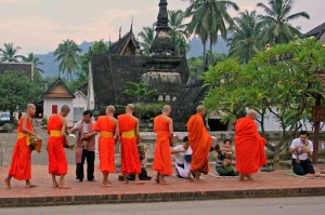 Almsgiving in Luang Prabang